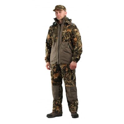 Флисовый костюм "Панда" кмф "Тростник" с накладками,350г/м2